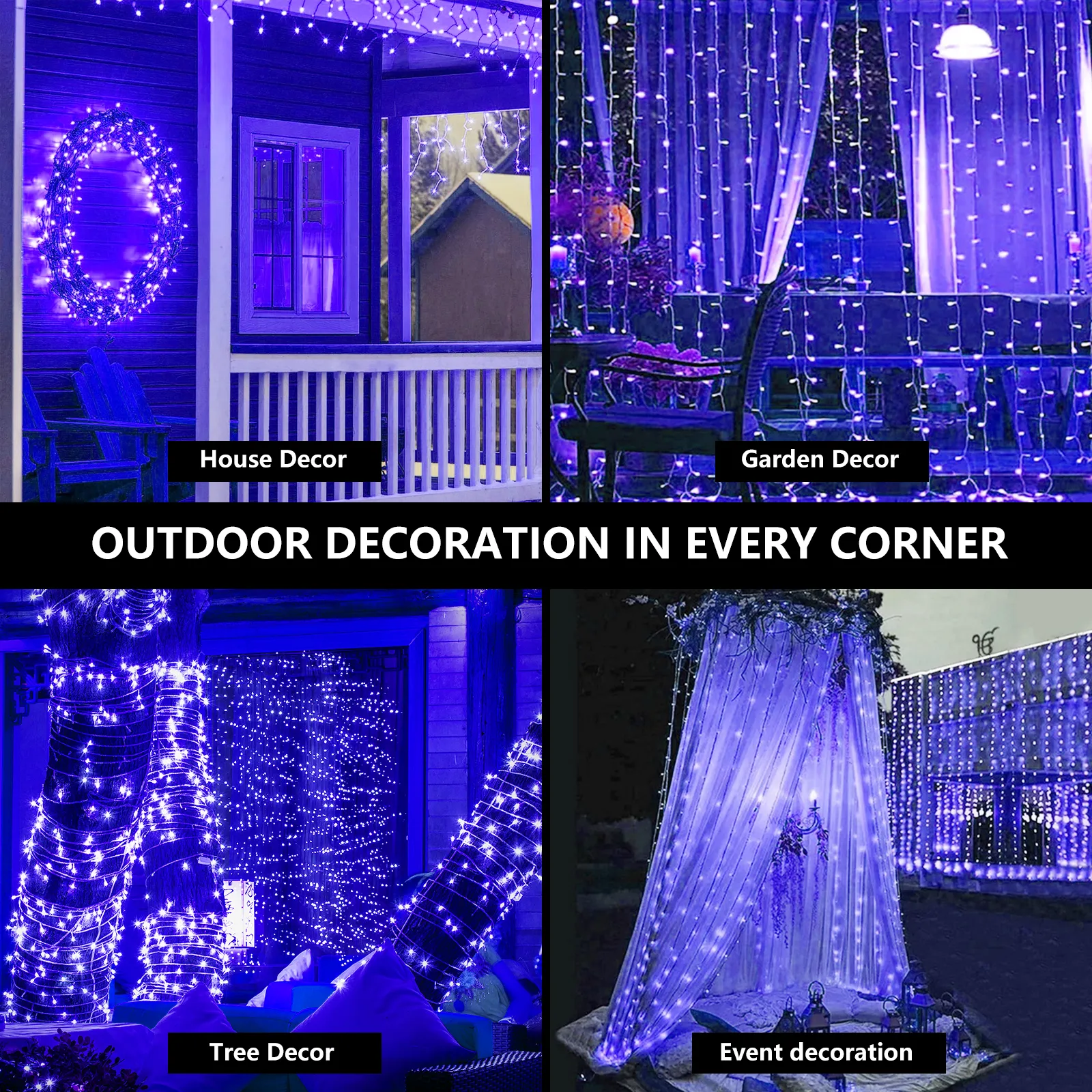 LED String Light 400LEDs PVC Cable - Image 9