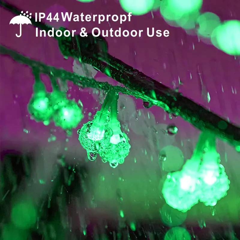 String Light Battery PVC cable with crystal bulbs - Image 4