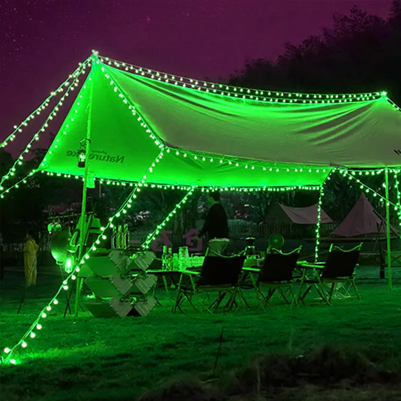 String Light Battery PVC cable with crystal bulbs - Image 6