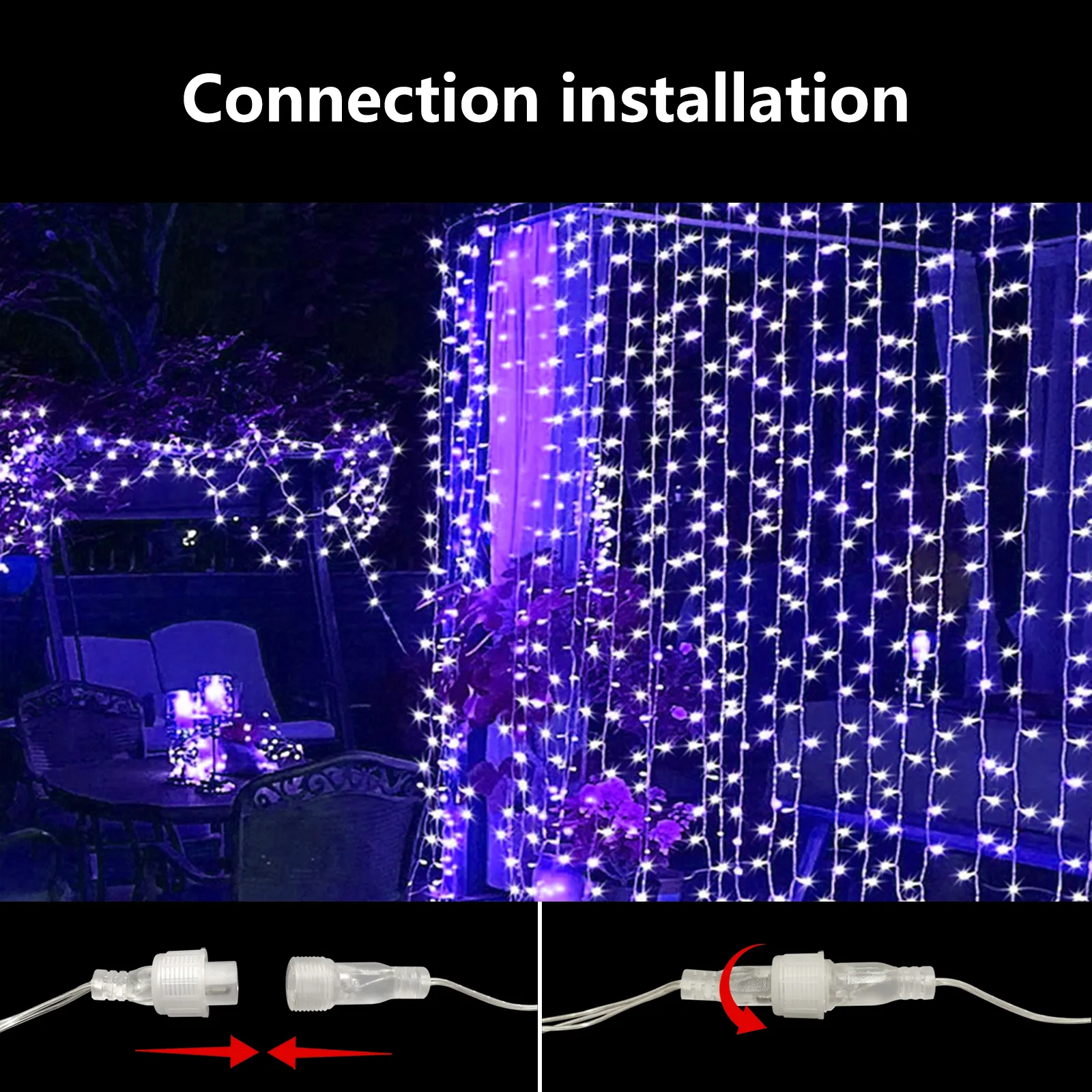 LED String Light 400LEDs PVC Cable - Image 7