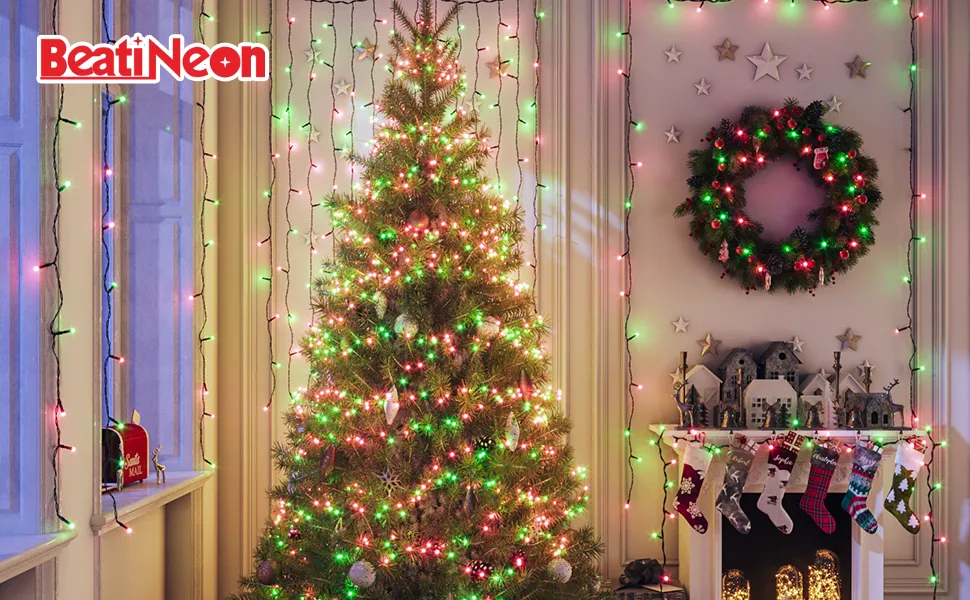 Color Changing Smart Christmas Lights,66ft 200 LED RGB String Lights with App & Remote Control,Timer,Music Sync,Dimmable Mini Lights for Xmas Tree Birthday Wedding Party Festival Decor - Image 10